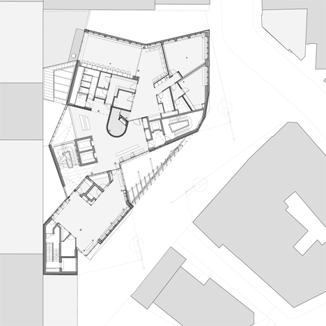 Fourth floor plan of Saw Swee Hock Student Centre at London School of Economics