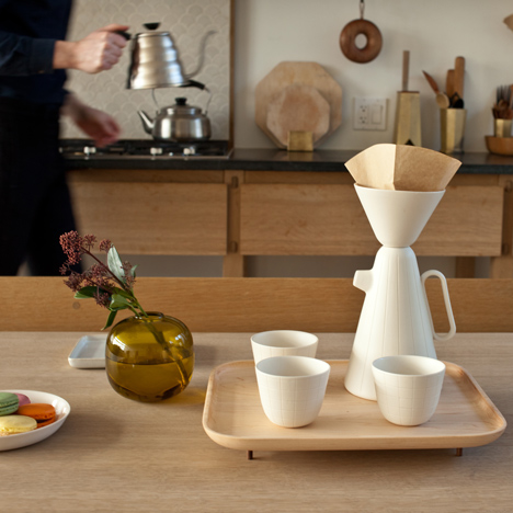 Luca Nichetto and Mjölk collaborate to make coffee set