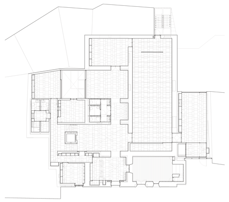 Ground floor plan of Tapestry Museum in Arraiolos by CVDB Arquitectos