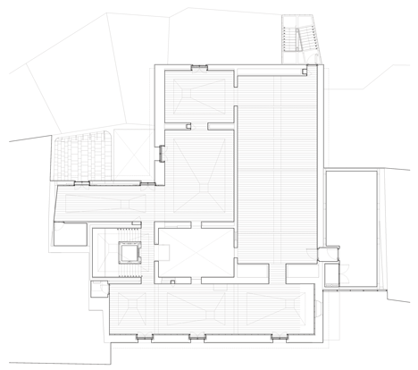 First floor plan of Tapestry Museum in Arraiolos by CVDB Arquitectos