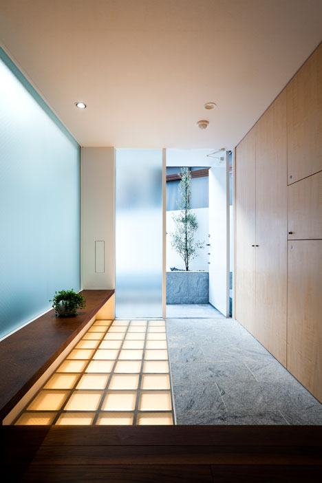 Tokyo house by Atelier Tekuto with skylight designed to "frame the sky"