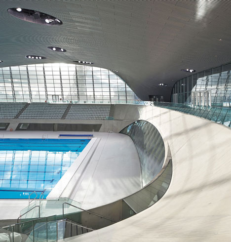 Zaha Hadid's Olympic aquatics centre due to open in its completed form