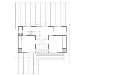 First floor plan of Cocoon House by Studio Aula