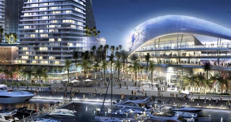 David Beckham unveils seafront stadium in Miami port