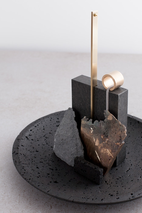 Formafantasma experiment with lava to form furniture collection