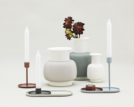 Family of candle holders created by Simon Legald for Normann Copenhagen