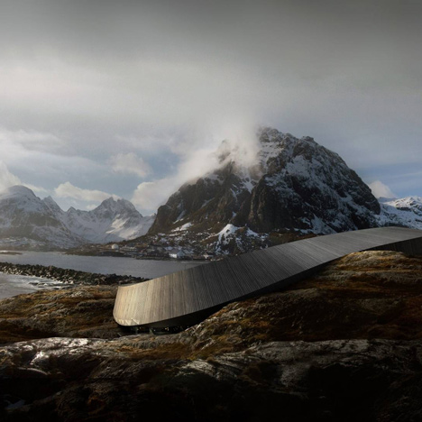 Snøhetta reveals sinuous hotel for a Norwegian island