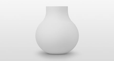 Mutant vase by Yiannis Ghikas has a sci-fi surface pattern