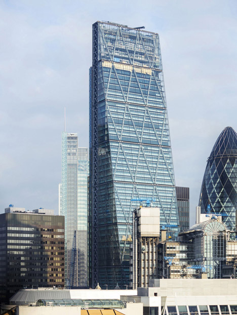 New photographs show Rogers Leadenhall Building nearing completion