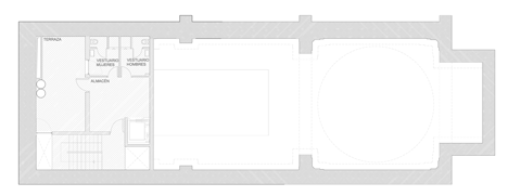 Ground floor plan of Restoration and adaptation of a 16th century Chapel in Brihuega by Adam Bresnick