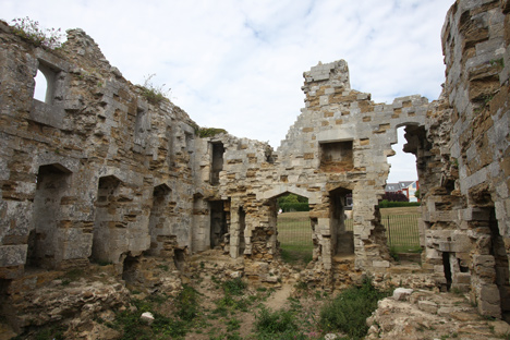 Levitate inserts oak walkway inside shell of ruined castle