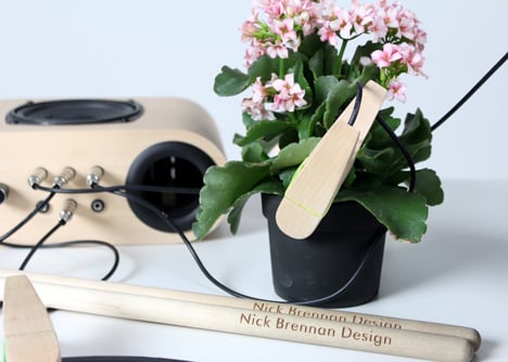Household objects become musical instruments with Sound Pegs by Nick Brennan