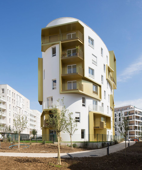 Franco-Prussian war site hosts block of flats by Guérin & Pedroza Architects