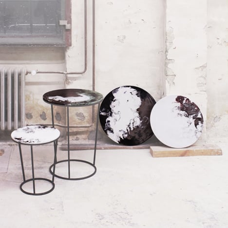Ceramic tables by Elisa Strozyk
