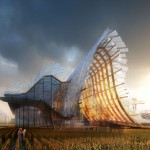 China's pavilion for Milan 2015 expo to feature wavy roof and indoor crop field
