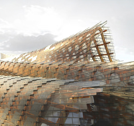 China's pavilion for Milan 2015 expo to feature wavy roof and indoor crop field