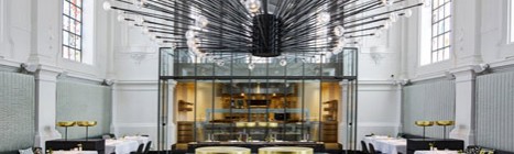 Church renovated into a restaurant in Antwerp by Piet Boon