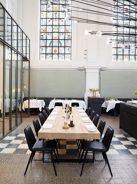 Church renovated into a restaurant in Antwerp by Piet Boon