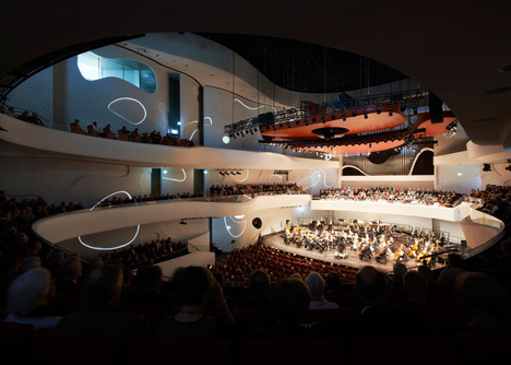 Coop Himmelb(l)au's House of Music concert hall in Aalborg, Denmark