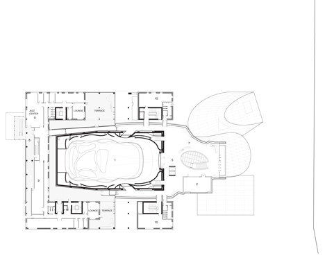 Third floor plan of Coop Himmelblaus House of Music invites orchestras to Aalborg
