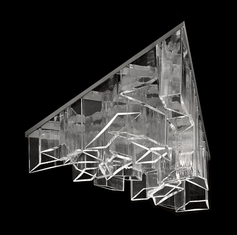 Daniel Libeskind creates chandelier from shafts of crystal for Lasvit