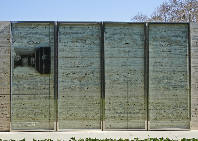 Jordi Bernado Removes Doors At Mies Van Der Rohe S Barcelona Pavilion