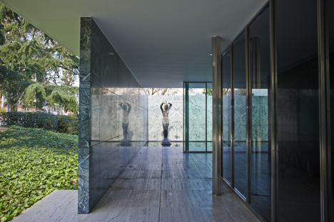 Jordi Bernadó removes the doors from Mies van der Rohe's Barcelona Pavilion
