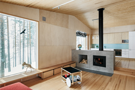 Villa Kettukallio by Playa Architects provides a woodland holiday home