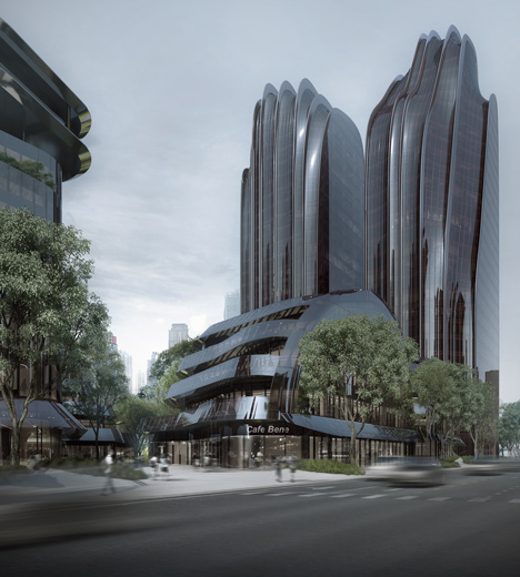 MAD's mountain-inspired Chaoyang Park Plaza breaks ground in Beijing