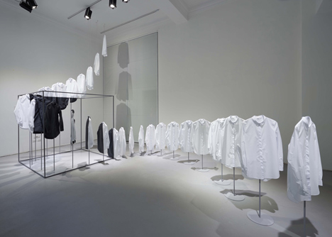 Nendo uses Cos shirt for installation centrepiece in Milan