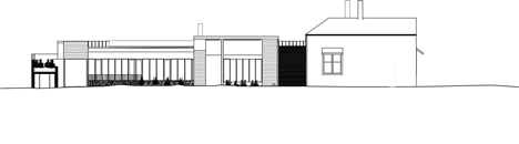 North elevation of Northcote Residence by Wolveridge Architects
