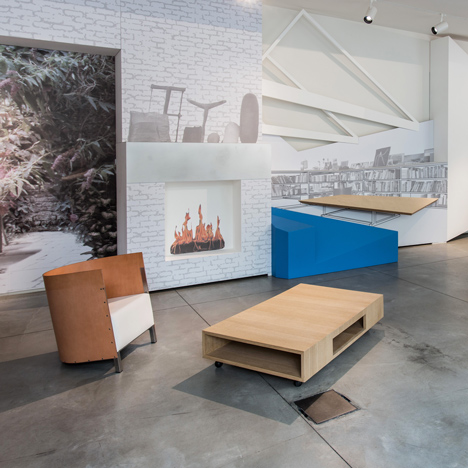 OMA installation for Maarten van Severen furniture collection launch