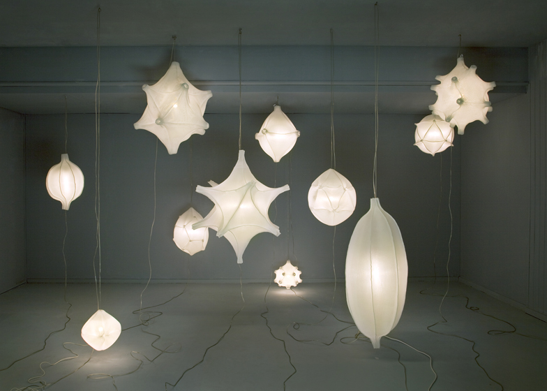 polyester lamps that glow in dark