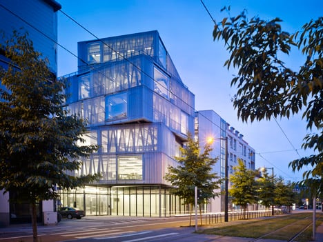 Aluminium-clad building by Marc Mimram added to Strasbourg architecture school