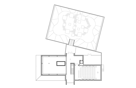 First floor plan of The Centro de Artes Nadir Afonso by Louise Braverman