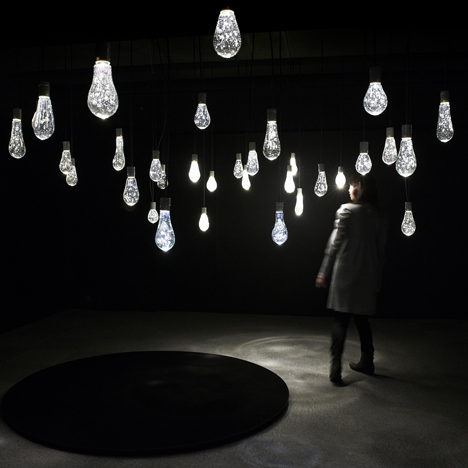 Bubbly beads of light hover at Torafu Architects' Tokyo installation