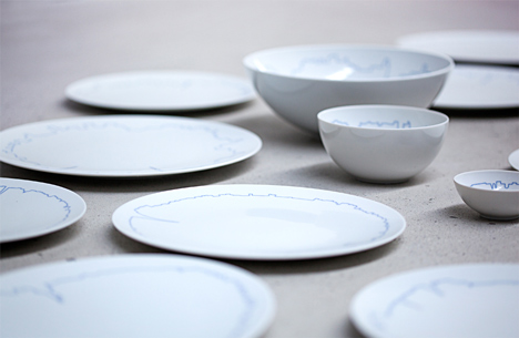 Big Cities tableware set for Rosenthal by BIG and Kilo Design