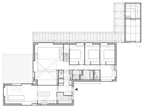 Ground floor plan of Country house Goedereede by Korteknie Stuhlmacher Architecten
