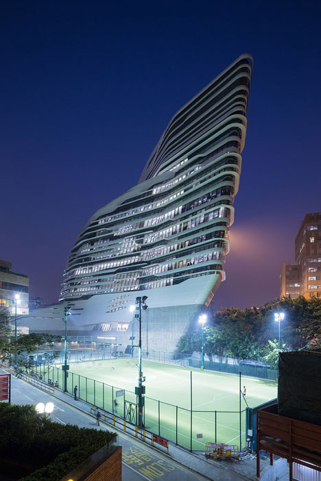 Jockey Club Innovation Tower at HKPU by Zaha Hadid
