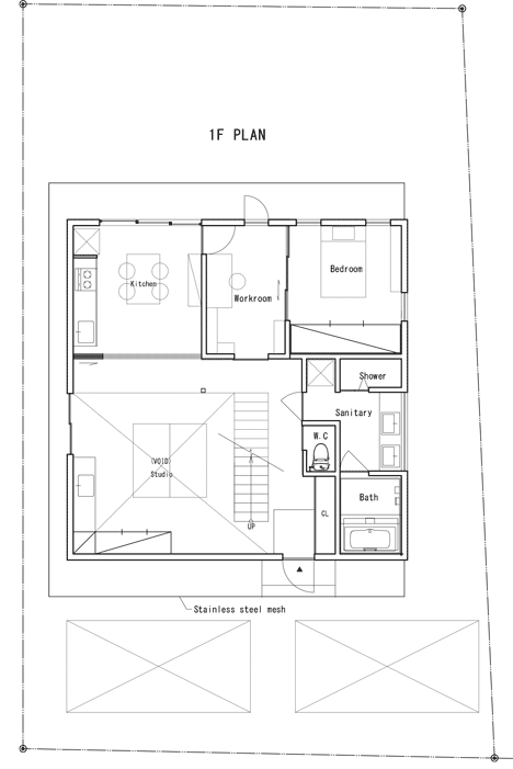 Ground floor plan of MoyaMoya by Fumihiko Sano