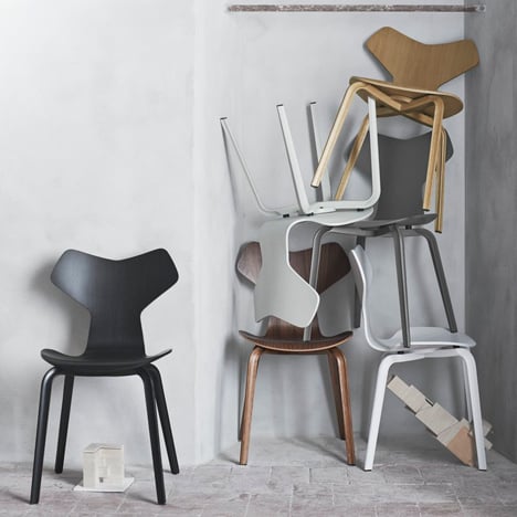 Fritz Hansen reintroduces Arne Jacobsen chair with new wooden legs