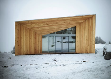 R-architecture adds mirror-clad visitor centre to Marcel Breuer's Flaine ski resort