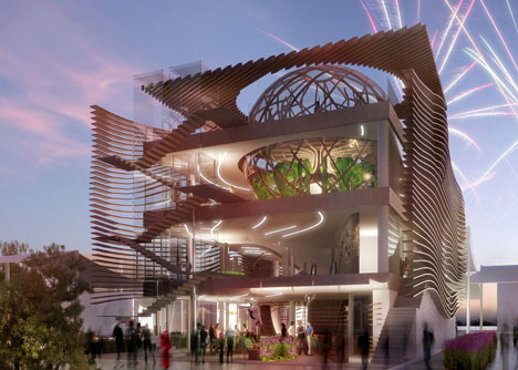 Azerbaijan's Milan Expo pavilion by Simmetrico Network, Arassociati and AG&P