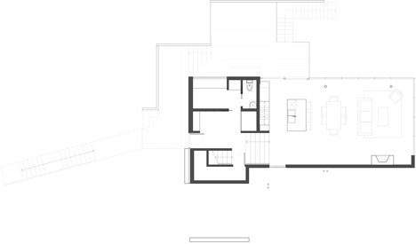 Ground floor plan of Gambier-Island-House-by-Office-of-McFarlane-Biggar