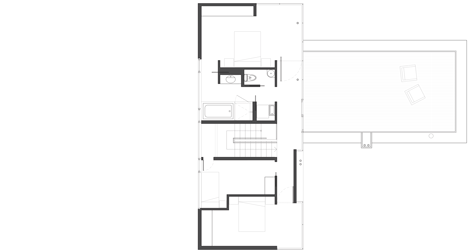 First floor plan of Gambier-Island-House-by-Office-of-McFarlane-Biggar