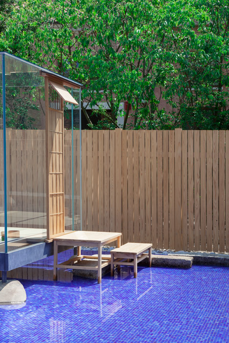 Glass Tea House Mondrian from Venice Architecture Biennale by Hiroshi Sugimoto