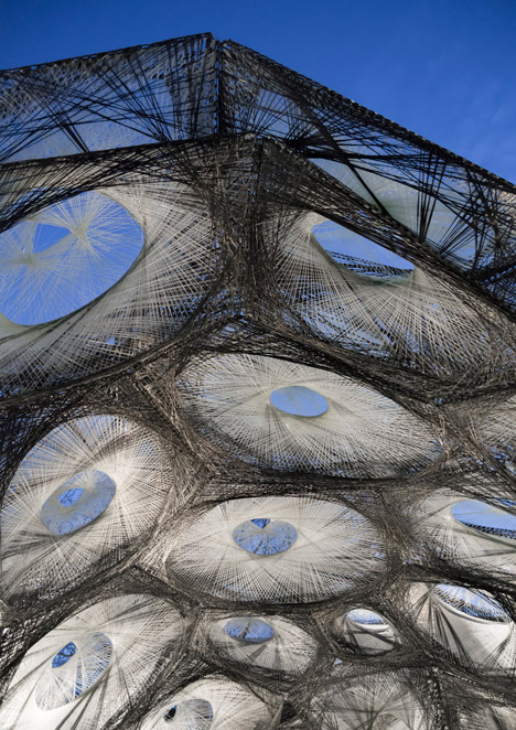 University of Stuttgart unveils carbon-fibre ICD ITKE Research Pavilion based on beetle shells