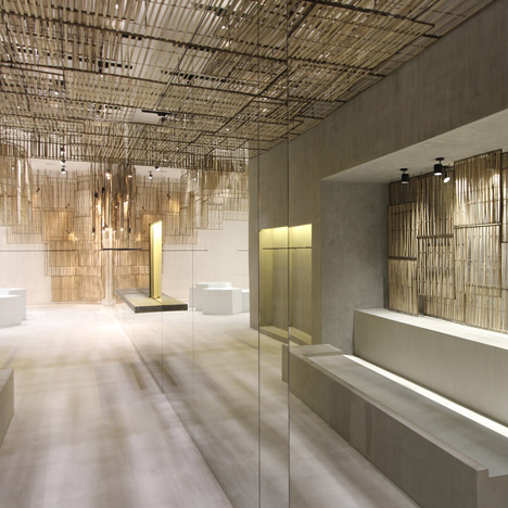 Ciguë designs woven bamboo screens for Isabel Marant's Bangkok store