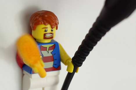 Lego and Sugru cable holders