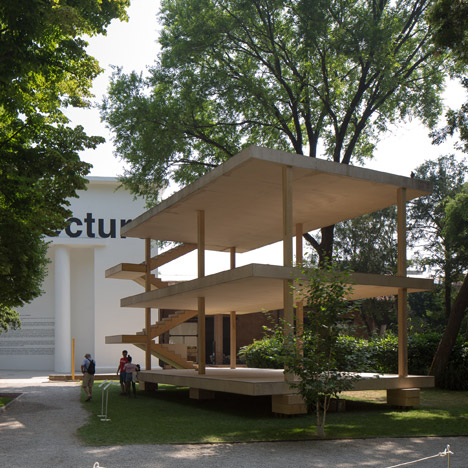 Le Corbusier's Maison Dom-ino realised at Venice Architecture Biennale by the Architectural Association